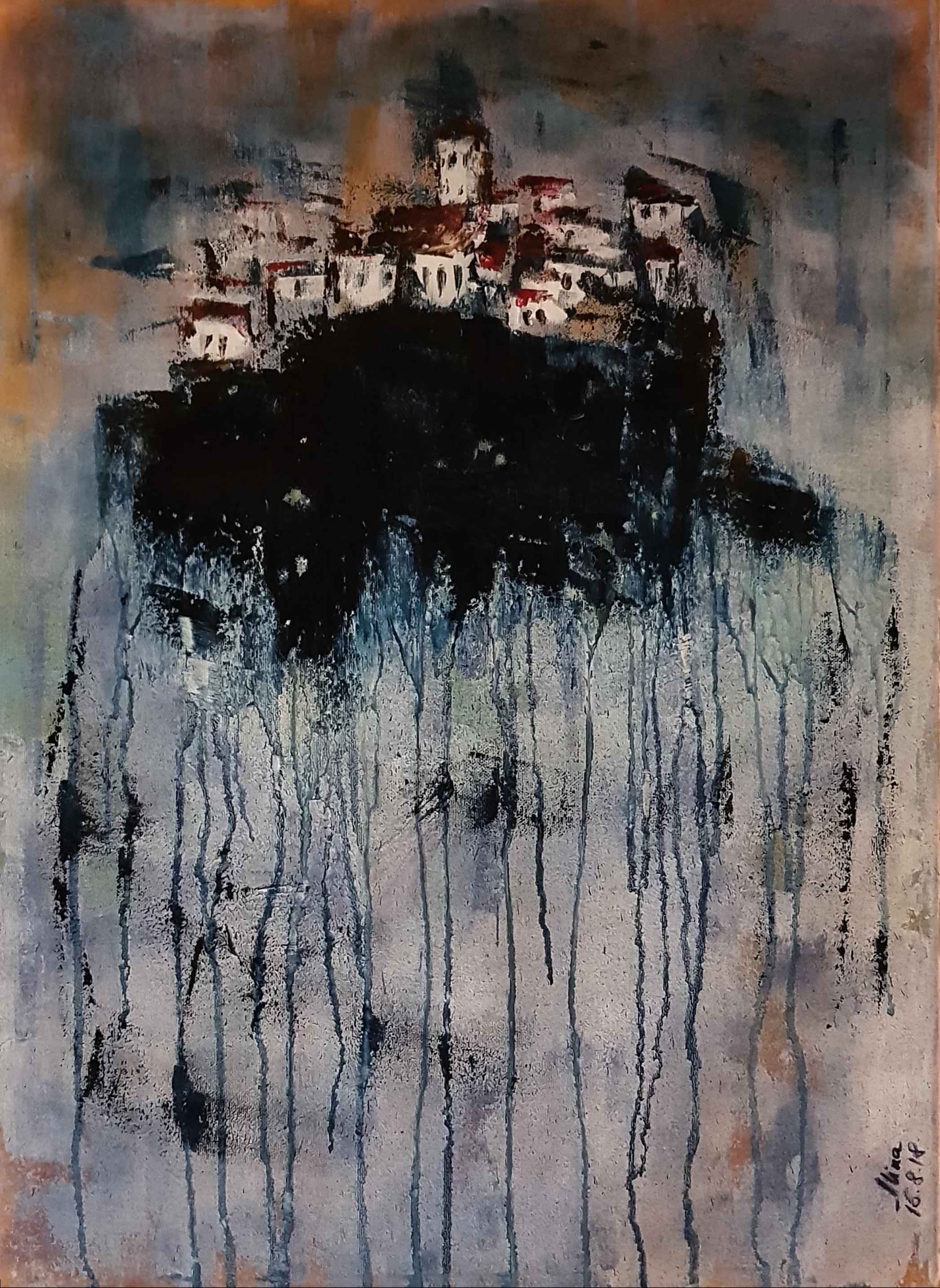 ArteDiAlina.com painting: Evening in Meteora